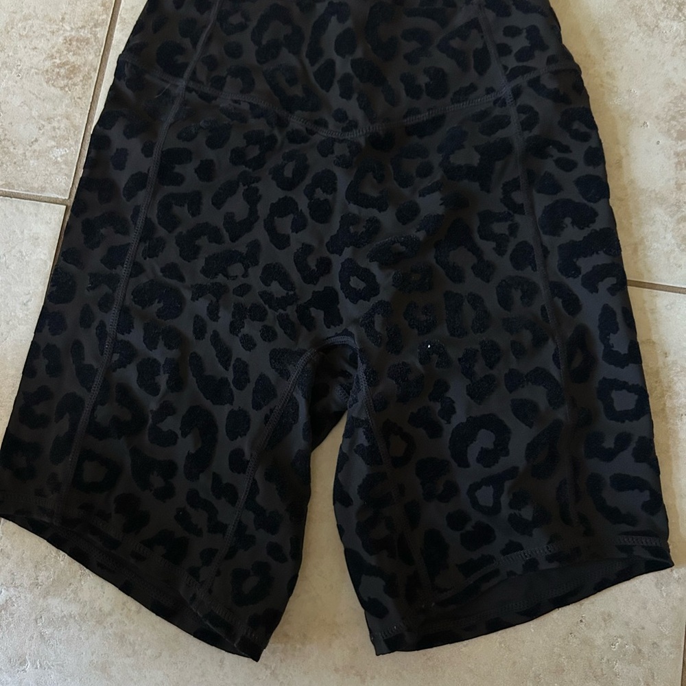 Balance Athletica Black Leopard Bike Shorts
